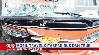 Empat Orang Tewas dalam Kecelakaan Mobil Travel di Jalur Pantura Subang #iNewsPagi 11/05