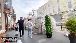 Bushman prank in Romania funny reactions