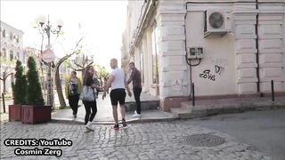 Bushman prank in Romania funny reactions