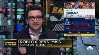 Roblox misses on revenue, $631M v. $645M estimated