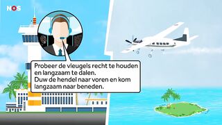 Passagier zonder ervaring landt vliegtuig