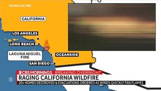 Wildfire near Laguna Beach destroys more than 20 homes