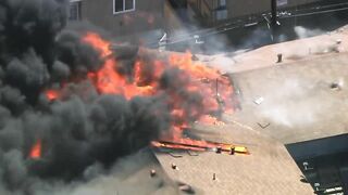 Fire erupts at Long Beach apartment building