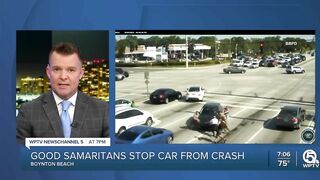 Good Samaritans help Boynton Beach driver who suffers medical episode