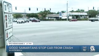 Good Samaritans help Boynton Beach driver who suffers medical episode