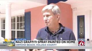 Nazi graffiti spray-painted on Ormond Beach home