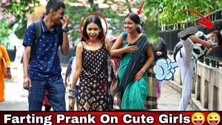 FUNNY WET FART PRANK ON CUTE GIRLS???????? | EPIC REACTION???? | | Prank In India | Mithun Chaudhary