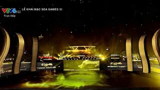 Rồng vàng bay lượn tại sân khấu lễ khai mạc SEA Games 31 | VTV24