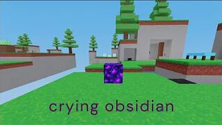 how to get crying obsidian in roblox bedwars