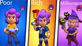 Poor vs Rich vs Millionaire Brawl Stars????????