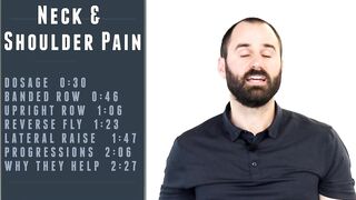 Neck & Shoulder Pain.  Best & Simple Banded Exercises & Stretches for Pain Relief Exercises