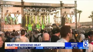 Festivalgoers in Redondo Beach should be conscious of high temps