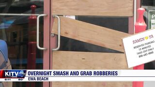 Multiple Ewa Beach shops hit by smash-and-grab burglaries