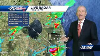 Palm Beach County under Severe Thunderstorm Warning