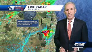 Palm Beach County under Severe Thunderstorm Warning