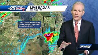 Palm Beach County under Severe Thunderstorm Warning