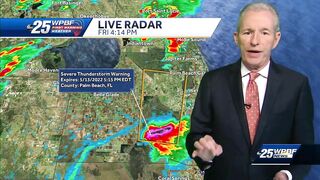 Palm Beach County under Severe Thunderstorm Warning