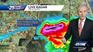 Palm Beach County under Severe Thunderstorm Warning