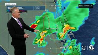Severe thunderstorm warning for Wellington, Royal Palm Beach until 5:15 p.m.