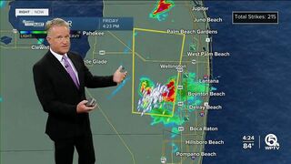Severe thunderstorm warning for Wellington, Royal Palm Beach until 5:15 p.m.