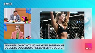 'Ring girl' com conta no Onlyfans fatura mais do que lutadores que fizeram evento do UFC