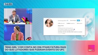 'Ring girl' com conta no Onlyfans fatura mais do que lutadores que fizeram evento do UFC