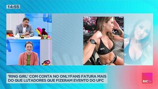 'Ring girl' com conta no Onlyfans fatura mais do que lutadores que fizeram evento do UFC