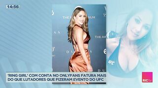 'Ring girl' com conta no Onlyfans fatura mais do que lutadores que fizeram evento do UFC