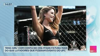 'Ring girl' com conta no Onlyfans fatura mais do que lutadores que fizeram evento do UFC