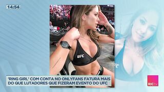 'Ring girl' com conta no Onlyfans fatura mais do que lutadores que fizeram evento do UFC