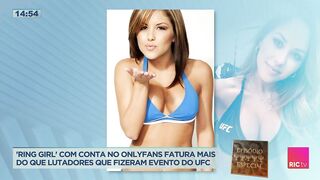 'Ring girl' com conta no Onlyfans fatura mais do que lutadores que fizeram evento do UFC