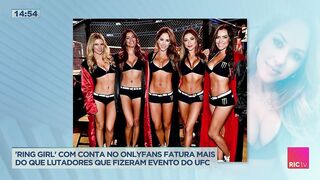 'Ring girl' com conta no Onlyfans fatura mais do que lutadores que fizeram evento do UFC