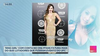 'Ring girl' com conta no Onlyfans fatura mais do que lutadores que fizeram evento do UFC