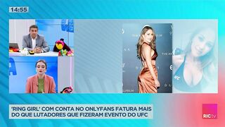 'Ring girl' com conta no Onlyfans fatura mais do que lutadores que fizeram evento do UFC