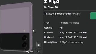 FREE ACCESSORY! HOW TO GET Z Flip3! (ROBLOX Samsung Superstar Galaxy Event)