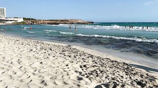 IBIZA Beach Summer -  Beautifu Beach of Nissi Top 10 Beaches Walking 4k