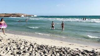 IBIZA Beach Summer -  Beautifu Beach of Nissi Top 10 Beaches Walking 4k