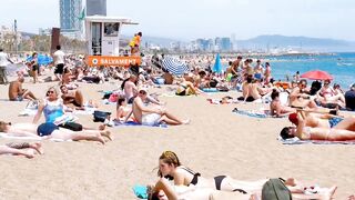 Barcelona beach walk / beach Sant Sebastia ????????????️Spain best beaches