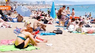 Barcelona beach walk / beach Sant Sebastia ????????????️Spain best beaches