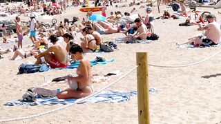 Barcelona beach walk / beach Sant Sebastia ????????????️Spain best beaches