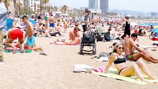 Barcelona beach walk / beach Sant Sebastia ????????????️Spain best beaches