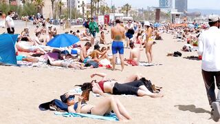 Barcelona beach walk / beach Sant Sebastia ????????????️Spain best beaches