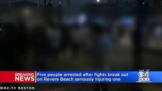 5 arrested after fights break out on Revere Beach