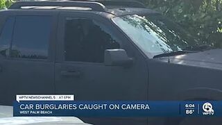 West Palm Beach car burglaries caught on camera