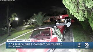 West Palm Beach car burglaries caught on camera