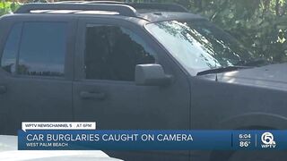 West Palm Beach car burglaries caught on camera