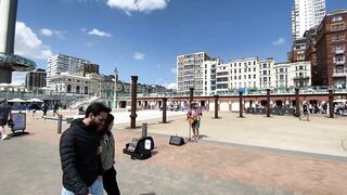 Amazing Song & Lyrics! Musician Morgan Edmonds Brighton Beach Busking ! Check Playlist for + videos!