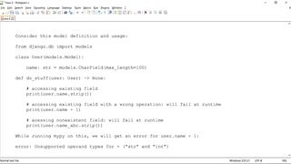 mypy and django models how to detect errors on nonexistent attributes - Django