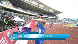 Thailand’s Joshua Atkinson comes from nowhere to win Men’s 400m Gold! | Athletics | SEA Games 2021