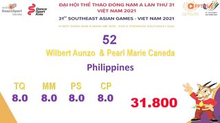 Wilbert Aunzo & Pearl Marie Caneda | Samba - Philippines - SEA Games 31 Vietnam 2022